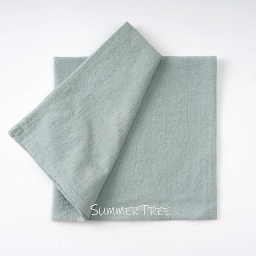 Set of 24 cotton table napkins mediterranean style