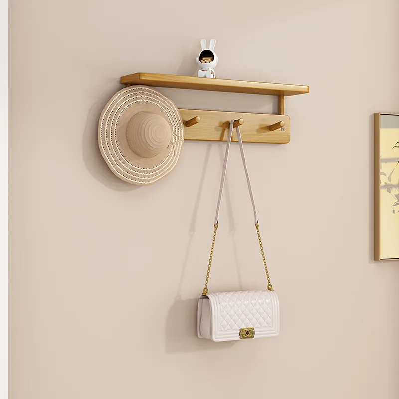 double-layer bamboo coat racks for creative storage