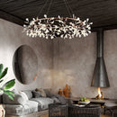 Creative LED chandelier in stainless steel and acrylic for interior decoration