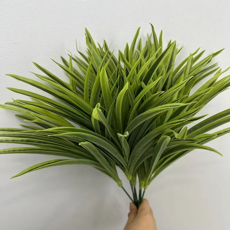 Artificial spider grass plant floral decoration wedding - vue 5 sur 7