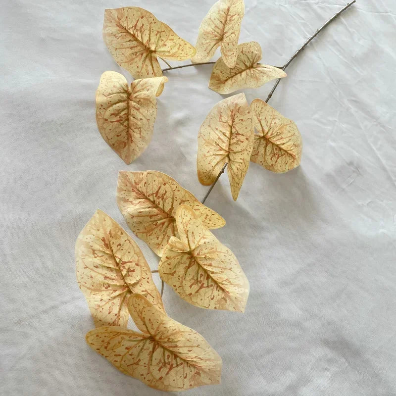 Artificial taro foliage plant natural decoration for indoor and outdoor spaces - vue 6 sur 10