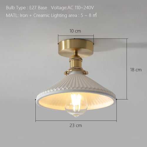 Nordic Japanese style luxury LED pendant light - vue 10 sur 10
