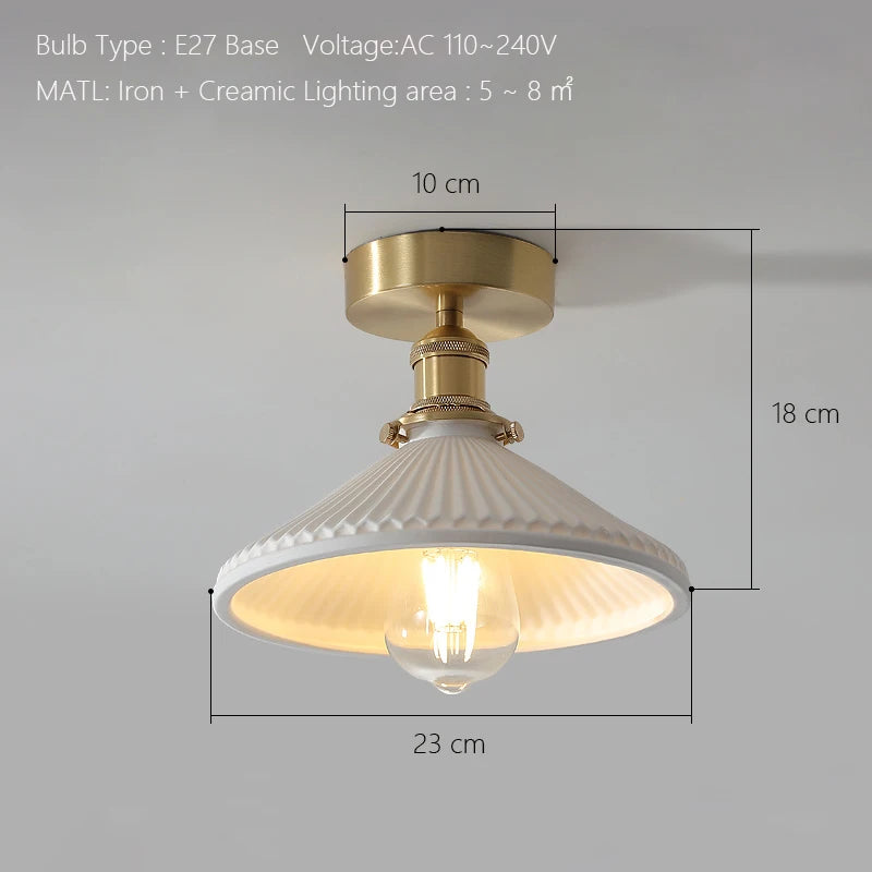 Nordic Japanese style luxury LED pendant light - vue 9 sur 10