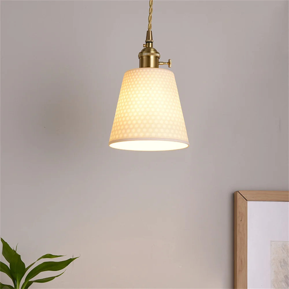 Modern decorative ceramic LED pendant light for loft, bar or home