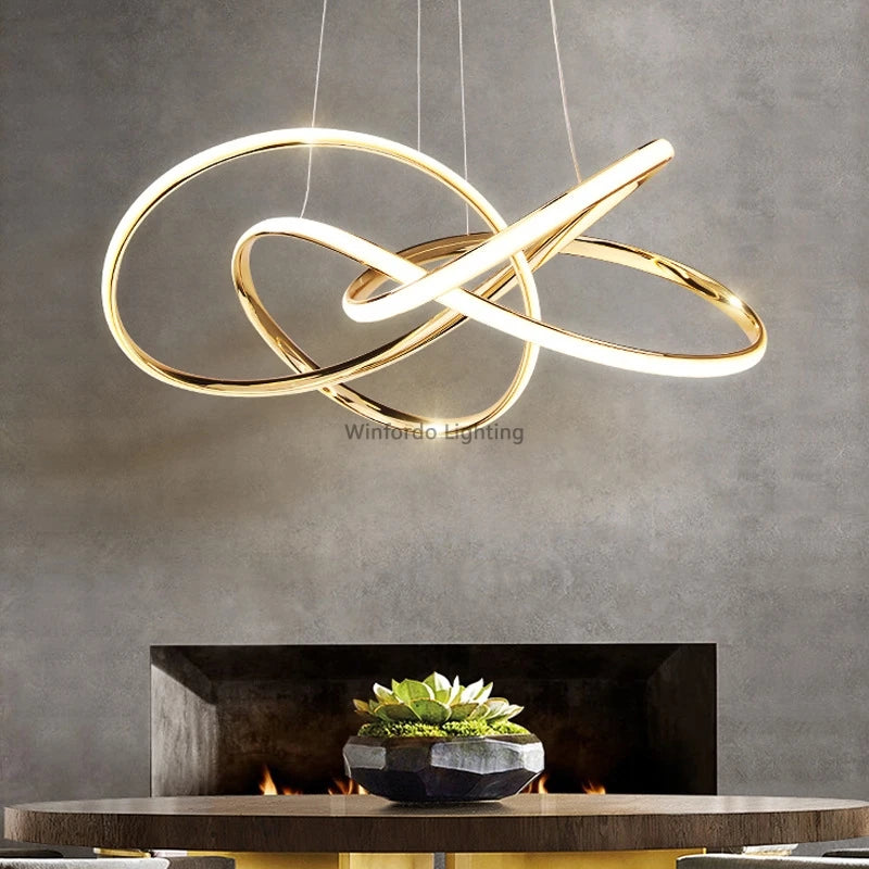 Winfordo WF-XD009 postmodern crystal LED chandelier