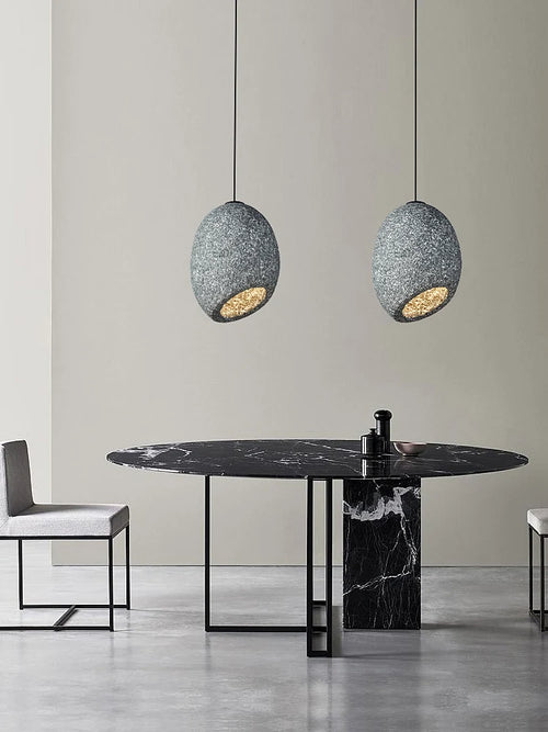 Wabi Sabi Nordic style LED chandelier for cafés and restaurants - vue 2 sur 10