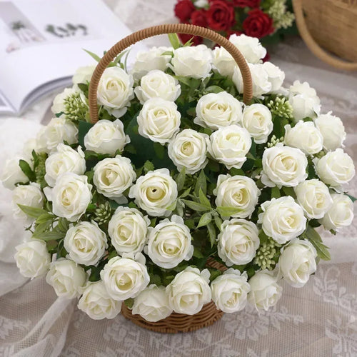 Artificial rose bouquet for weddings and decoration - vue 4 sur 12