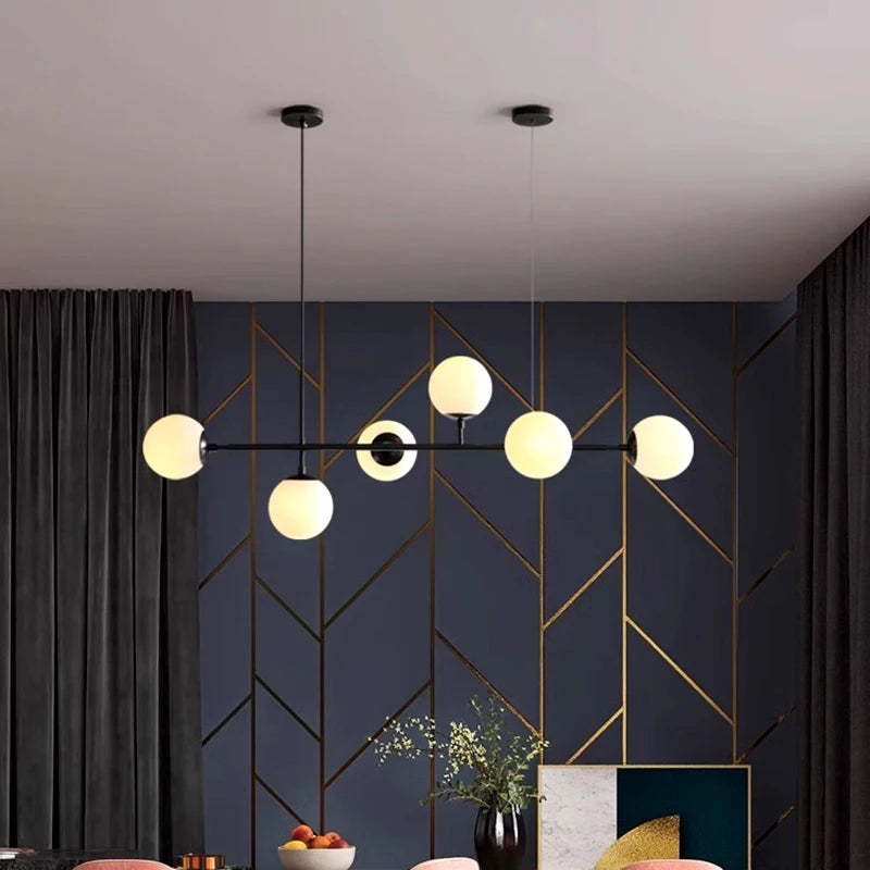 Modern LED chandelier for indoor suspended lighting