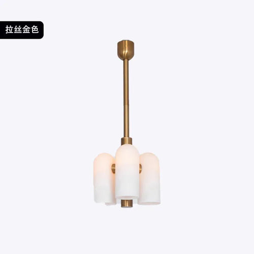 Art Deco style glass LED chandelier modern pendant lighting - vue 10 sur 13