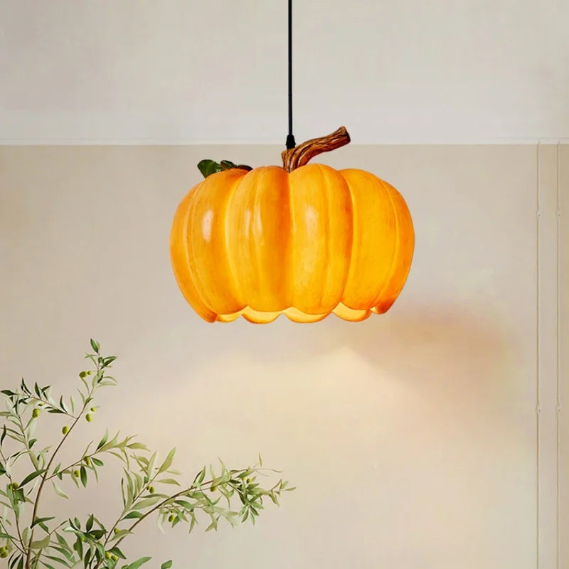 Retro pumpkin chandelier for Halloween decoration