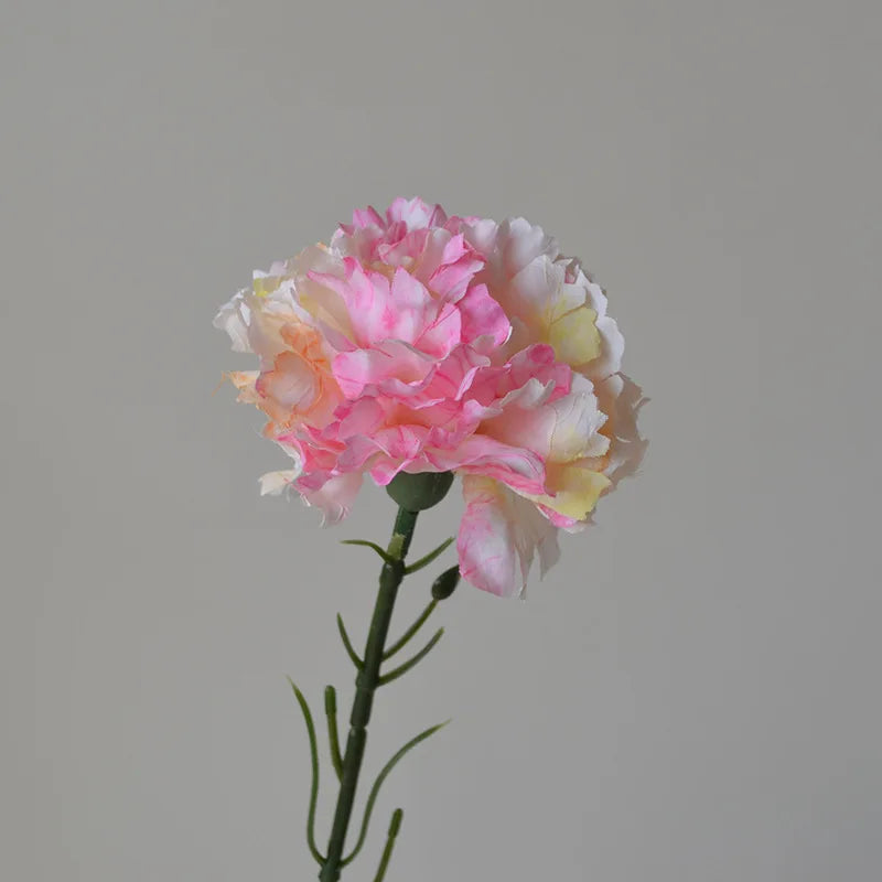 Autumn artificial carnation floral arrangement for festive decorations