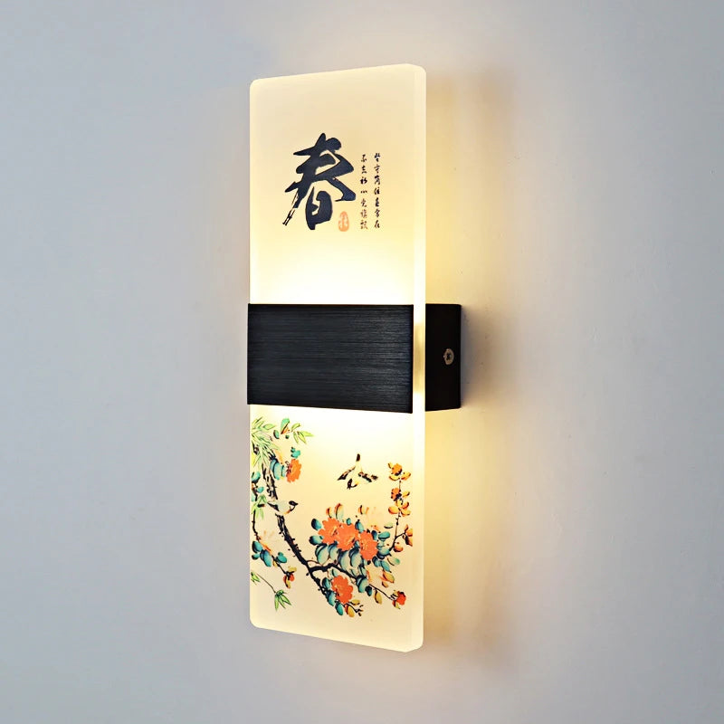Japanese acrylic wall light for modern decor