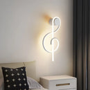 Modern spiral aluminium LED wall light