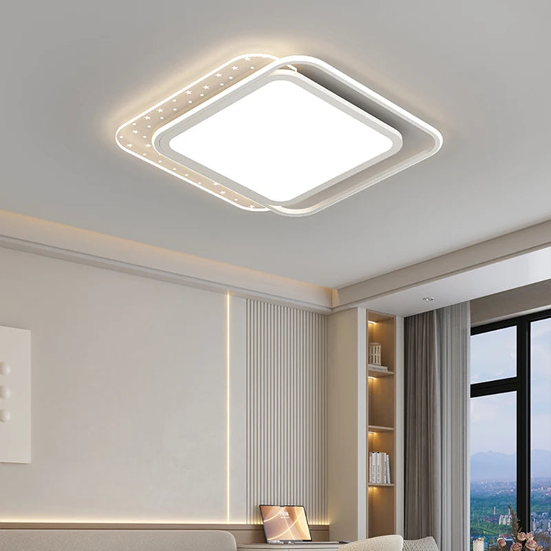 Modern decorative starry sky LED ceiling light for indoor use - vue 4 sur 8