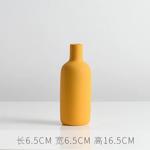 small modern decorative ceramic vase for flowers - vue 7 sur 7