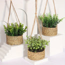 artificial plants eucalyptus rosemary green decoration in pot
