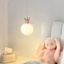 Bedside pendant light for small room with bow