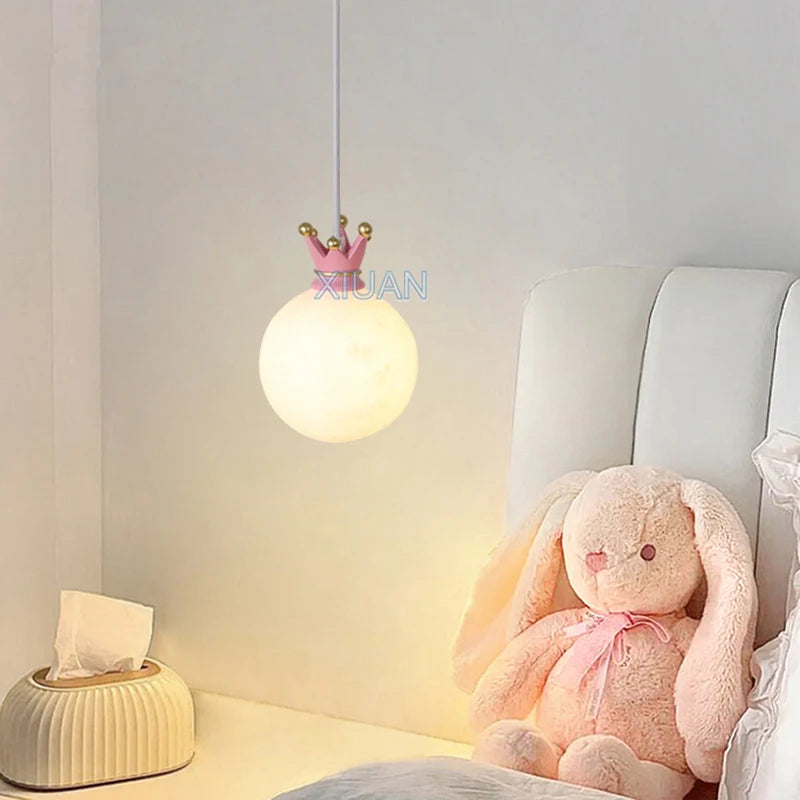 Bedside pendant light for small room with bow - vue 5 sur 11