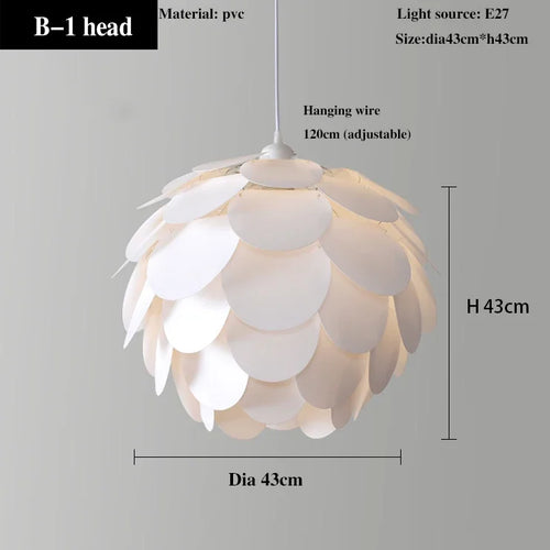 Original pineapple chandelier in wood veneer for hotels, bars and restaurants - vue 8 sur 10
