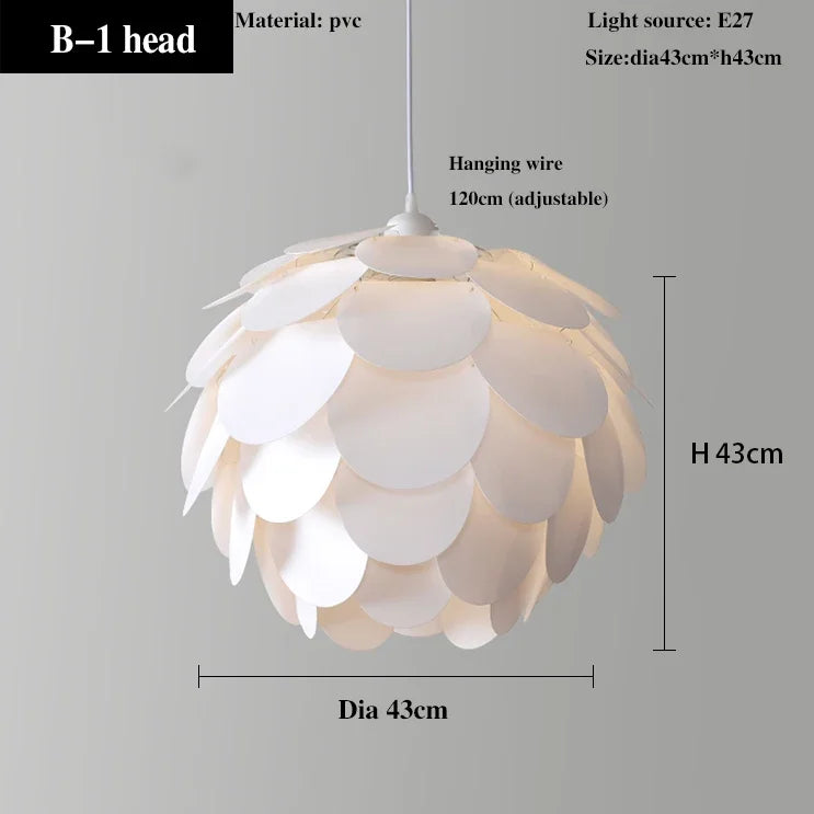 Original pineapple chandelier in wood veneer for hotels, bars and restaurants - vue 7 sur 10