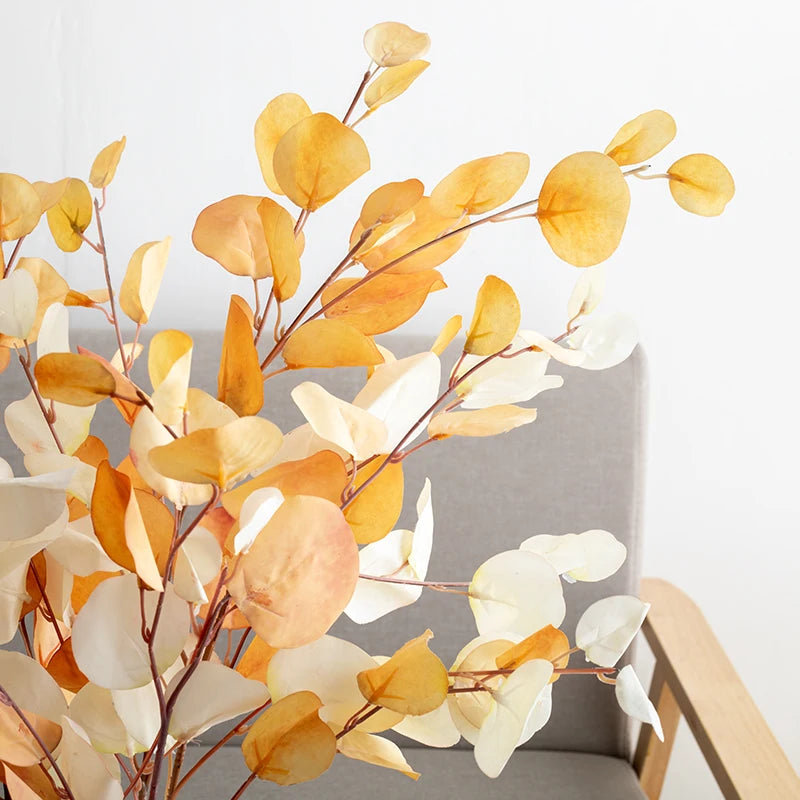 Artificial eucalyptus plant for autumn decor and DIY arrangements - vue 6 sur 16