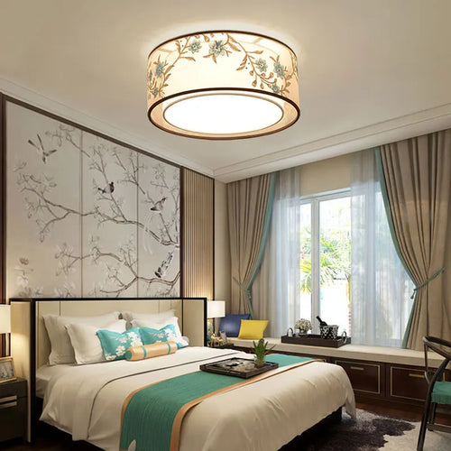 Retro Chinese chandelier for elegant and cosy lighting - vue 5 sur 17