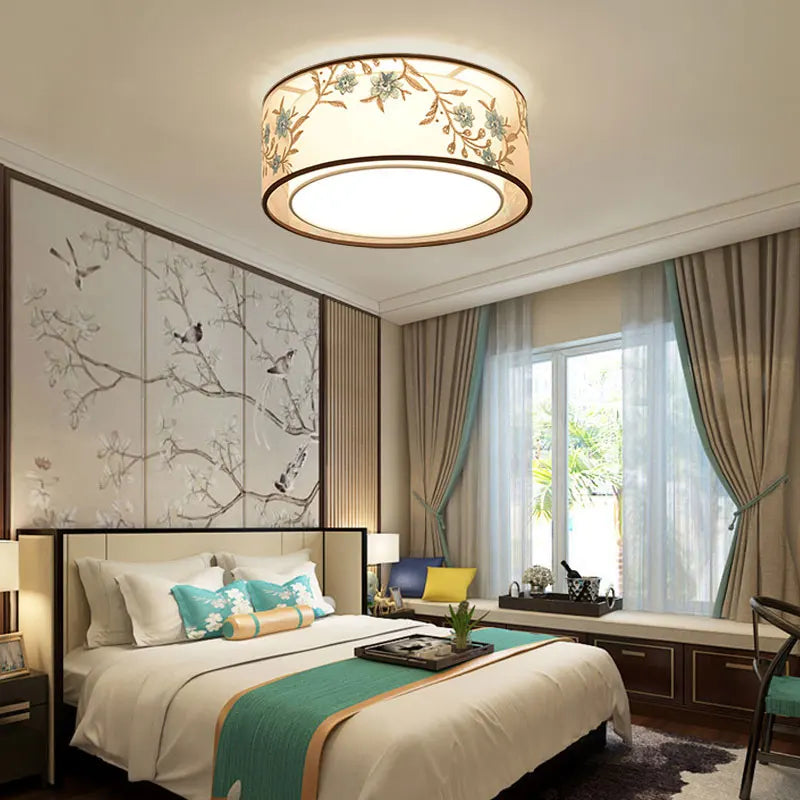Retro Chinese chandelier for elegant and cosy lighting - vue 4 sur 17