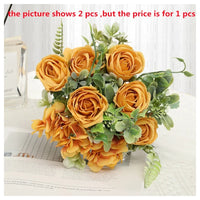 Artificial roses and hydrangeas bouquet decorative for valentine's day