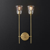Postmodern wrought iron wall light for interior decor
