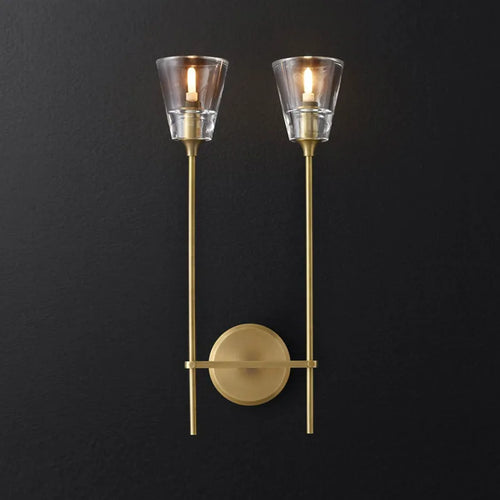 Postmodern wrought iron wall light for interior decor