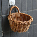 wicker hanging baskets for decorative storage and organization