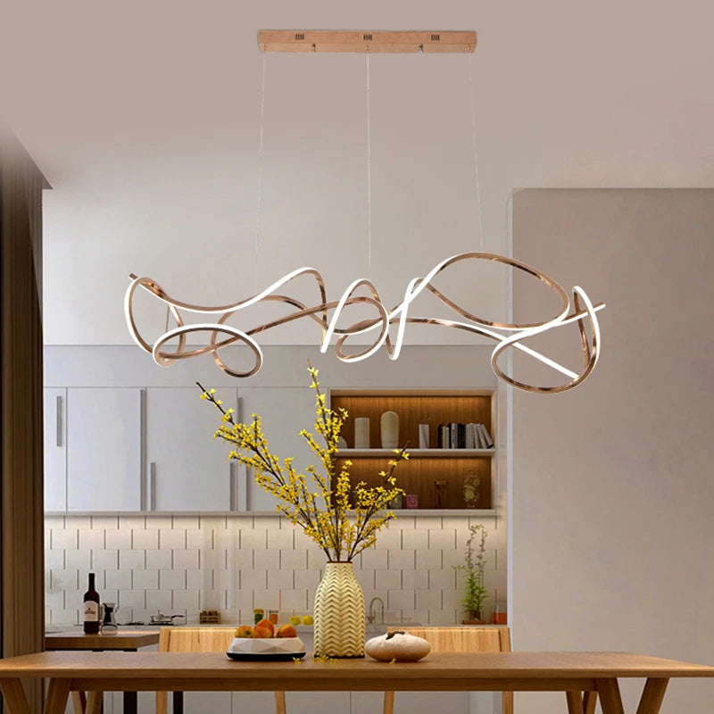 Modern designer chandelier for elegant and refined indoor lighting
