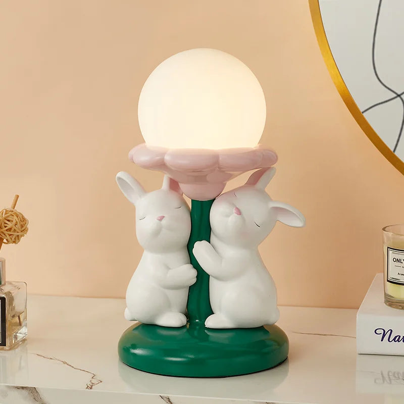 Cute bunny kawaii desk lamp princess decoration luxury gift