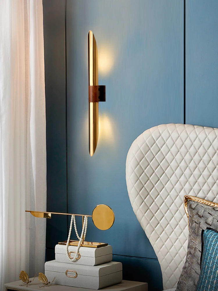 Minimalist double head modern design wall light