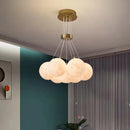 Nordic planet moon bubble LED chandelier for home decor