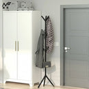 free-standing coat rack with practical hook for efficient storage