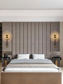 Minimalist designer glass wall light for interiors
