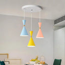 Nordic three-head aluminium pendant light