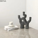 abstract alien coral candle holder for craft decoration