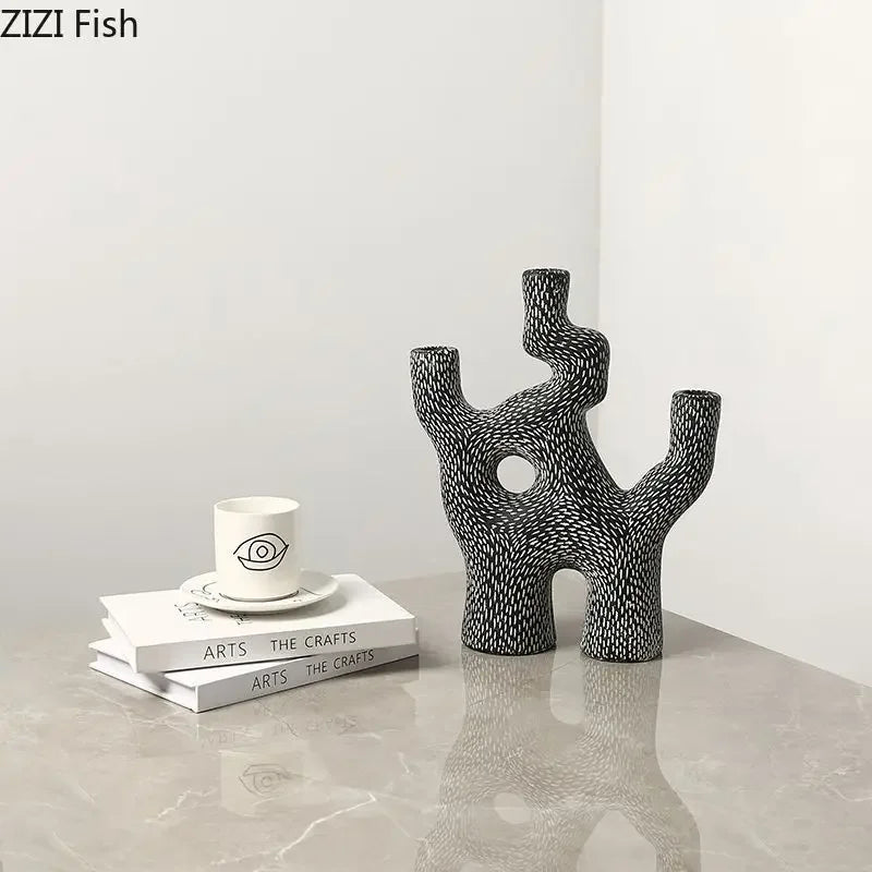 abstract alien coral candle holder for craft decoration - vue 3 sur 8