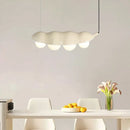 Creative polka dot glass chandelier with resin lighting