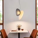 Modern glass LED pendant light with adjustable cable for indoor decor