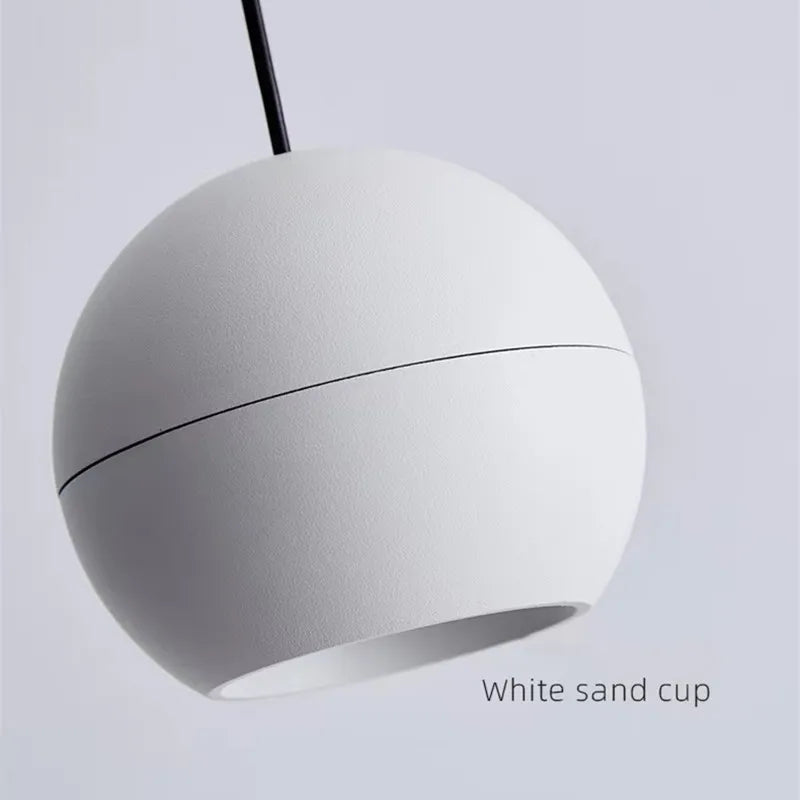 LED globe pendant light