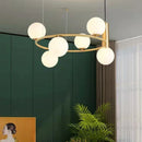 Nordic glass LED chandelier for home decoration