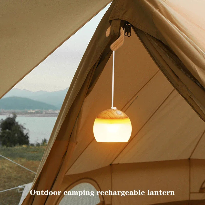 Lightweight LED USB camping lantern for children and outdoor use