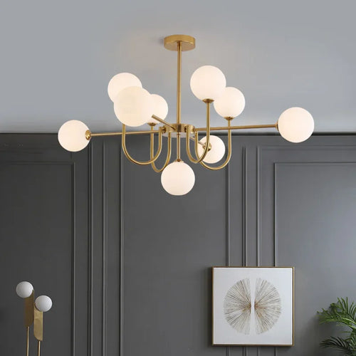 2024 New Pattern Creative U-shaped Magic Bean LED Pendent Lamp For Living Room Bedroom Lobby Exhibition Hall - vue 4 sur 8