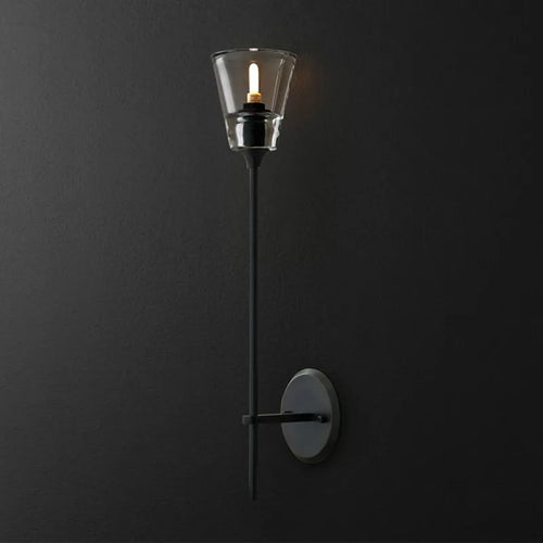 Postmodern wrought iron wall light for interior decor - vue 9 sur 10