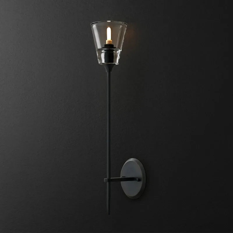 Postmodern wrought iron wall light for interior decor - vue 8 sur 10
