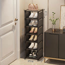 stackable and adjustable space-saving shoe organizer