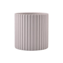 ceramic flower pot vertical lines for indoor plants